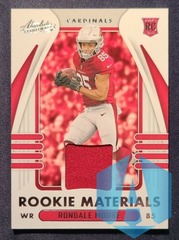 Rondale Moore 2021 Panini Absolute Rookie Materials Patch Card #ARM-RMO